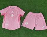 2025-26 Algeria Pink Special Edition Kids Player Version Soccer Jersey (球员童装)
