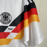 1990 Germany Home White Retro Soccer Jersey(队微位置)