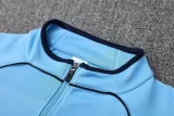 2025-26 Real Madrid Lake blue Jacket Tracksuit #F05