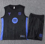 2025-26  Barcelona Black Tank top and shorts suit #D25194