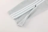 2025-26 Real Madrid Light gray Jacket Tracksuit #07