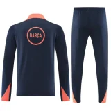 2025-26  Barcelona Royal blue Half Pull Tracksuit (半拉链)