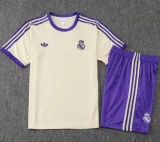 25-26 Real Madrid Khaki Training Short Suit #D2549