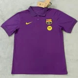 2025-26  Barcelona Purple Polo Short Sleeve