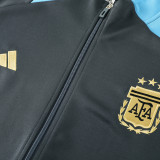 24-25 Argentina Dark gray Jacket Tracksuit #02(蓝领)