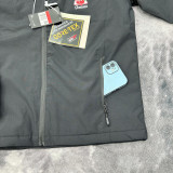 24-25 Brazil Velvet Thickened warm Black Outdoor Jackets #103加绒冲锋衣