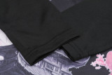 2024 Japan Black Half Pull Tracksuit (半拉链)(匹印)