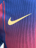 25-26 BAR Red Blue Special Edition Long Sleeve Player Version Soccer Jersey (长袖球员)