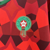 23-24 Morocco Red Fans Training Shirts