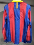 2010-2011  Barcelona   Home Player Version  Long Sleeve Retro Soccer Jersey 长袖球员