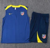 2025-26 Atletico Madrid Royal blue Tank top and shorts suit #D25195