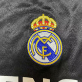 2004-2005 RMA Away Black Retro Soccer Jersey