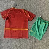 2002 Portugal Home Kids Retro Soccer Jersey