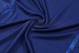 24-25 Italy Royal blue Tank top and shorts suit