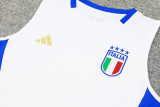 24-25 Italy White Tank top and shorts suit
