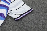 2025-26 Real Madrid White blue Training Short Suit