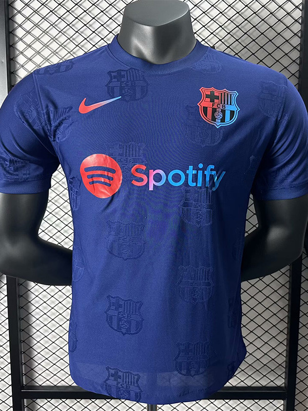 24-25 BAR Dark blue Casual style Player Version Training Shirts