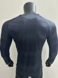 2025-26 Real Madrid  Away Long Sleeve Player Version Soccer Jersey (长袖球员)