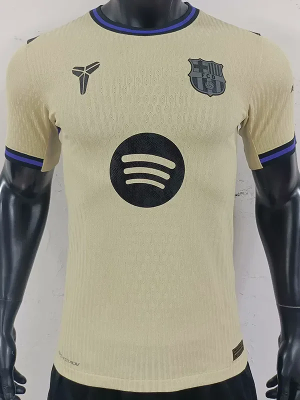 2025-26  Barcelona Away Player Version Soccer Jersey