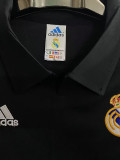 2002-2003 RMA Away Black Retro Soccer Jersey