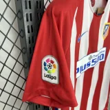 2016-2017 Atletico Madrid Home Retro Soccer Jersey (带章)