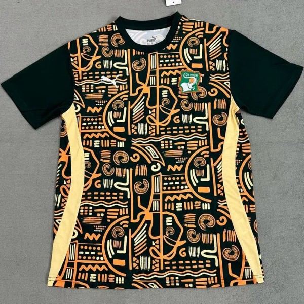 24-25 Ivory Coast Green Yellow Fans Training shirts