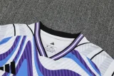 2025-26 Real Madrid White blue Training Short Suit