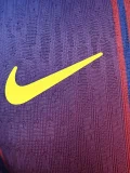 2025-26 Barcelona Home Long Sleeve Player Version Soccer Jersey (长袖球员)
