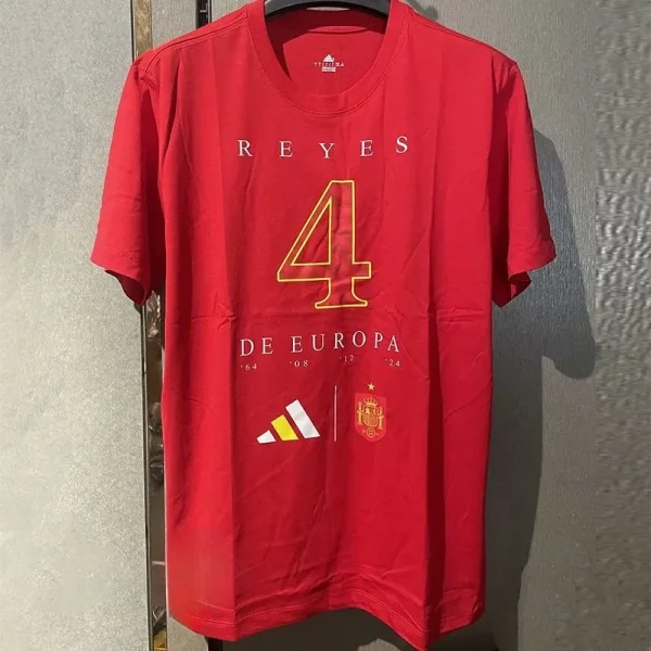 24-25 Spain Red High Quality Casual T-Shirt
