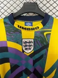 1995 England Goalkeeper Retro Long Sleeve Soccer Jersey (长袖)