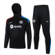 24-25 BAR Black Hoodie Half Pull Tracksuit #F562半拉连帽
