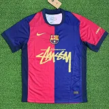 24-25 Barcelona  Home Print Personalized AD Fans Soccer Jersey