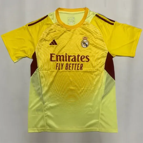 2025-26 Real Madrid  Yellow GoalKeeper Soccer Jersey