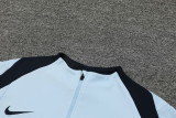 24-25 France Light blue Kids Half Pull Tracksuit (童装)(半拉链)
