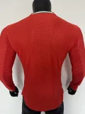 25-26 Portugal Home Long Sleeve Player Version Soccer Jersey (长袖球员)*PM