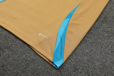 24-25 Argentina Earthy Yellow Kids Half Pull Tracksuit (童装)(半拉链)