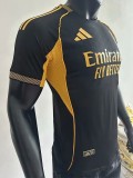 2025-26 Real Madrid  Black Special Edition Player Version Training Shirts