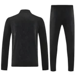 2025-26  Barcelona Black Half Pull Tracksuit (半拉链)
