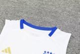 24-25 Italy White Tank top and shorts suit