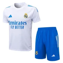 2025-26 Real Madrid White Training Short Suit #D25146