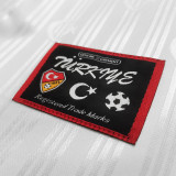 1996 Turkey White Retro Soccer Jersey