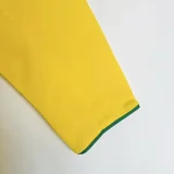2004 Brazil Home Long Sleeve Retro Soccer Jersey (长袖)