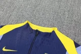 2025-26 Atletico Madrid Royal blue Half Pull Tracksuit (半拉链)