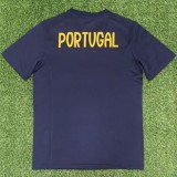 2025-26 Portugal Royal Blue T-Shirt Print Personalized AD
