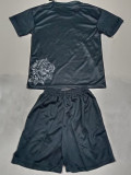 23-24 RMA Y-3 Black Kids Soccer Jersey (胶标)