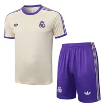 25-26 Real Madrid Khaki Training Short Suit #D2549