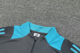 24-25 Argentina Grey Kids Half Pull Tracksuit (童装)(半拉链)