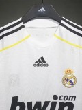 2009-2010 RMA Home Player Version 长袖球员 Long Sleeve Retro Soccer Jersey