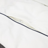 24-25 Italy White Hooded Windbreaker Fabric Cotton Coat #G222