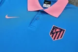 2025-26 Atletico Madrid Fancy blue Polo Tracksuit
